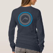 PJK Damen Navy Langarmshirt T-Shirt (Rückseite)