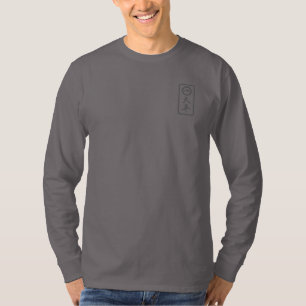 PJK Herren Grau Langarmshirt / kanchi & Logo T-Shirt