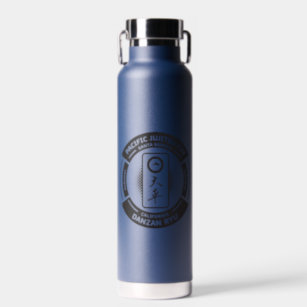 PJK Insulinflasche / schwarzes Logo auf blau Trinkflasche