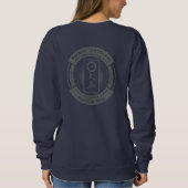 PJK Women's Navy Sweatshirt / kanji & logo (Rückseite)