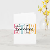 Pjmk Stem Teacher Science Technology Lehrer Ck Karte (Gelbe Blume)