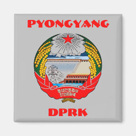 Pjöngjang, Nordkorea - DVRK 조 선 민 주 주 의 인 민 Magnet
