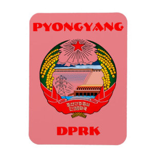 Pjöngjang, Nordkorea - DVRK 조 선 민 주 주 의 인 민 Magnet