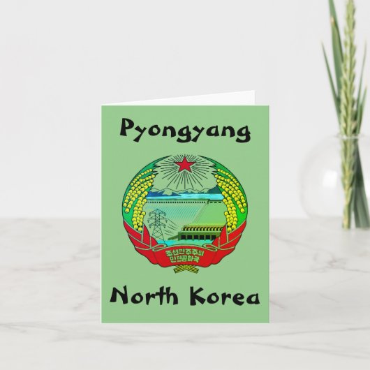 Pjöngjang, Nordkorea (DVRK), Einsiedlerreich Karte (Vorderseite)