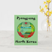 Pjöngjang, Nordkorea (DVRK), Einsiedlerreich Karte (Gelbe Blume)
