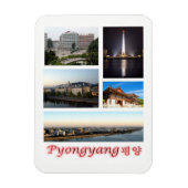 Pjöngjang - Nordkorea - Mosaik - Magnet (Vertikal)