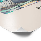 Pjöngjang North Korea Travel Poster DVRK (Ecke)