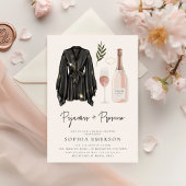 PJ's and Prosecco Pajama Party Brautparty Einladung