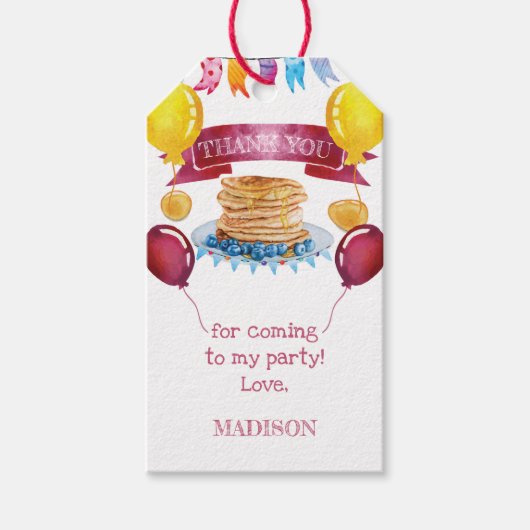 PJ's Party Vielen Dank Geschenkanhänger (Vorderseite)