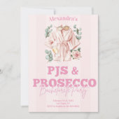 Pjs und Prosecco Bachelorette Einladung (Vorderseite)