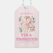Pjs und Prosecco Bachelorette Geschenkanhänger (Rückseite)