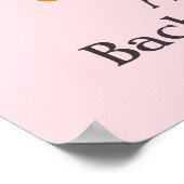 Pjs und Prosecco Pink Wellness-Center Junggeselinn Poster (Ecke)