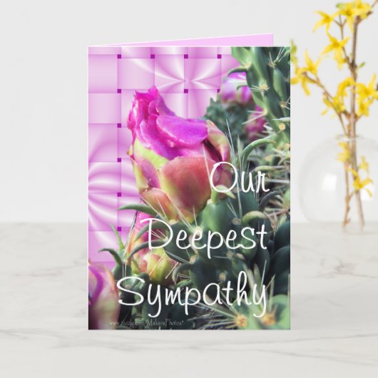 Pk Cactus Bloom-Anpassen für jeden Anlass Karte (Gelbe Blume)