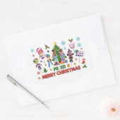 PK XD Game for video games lover Ovaler Aufkleber (Umschlag)