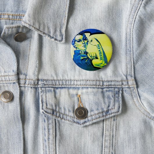 PKD KRIEGERS-FRAU - Bewusstseins-Retro Button (Beispiel)