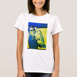 PKD KRIEGERS-FRAU - Bewusstseins-Retro T-Shirt