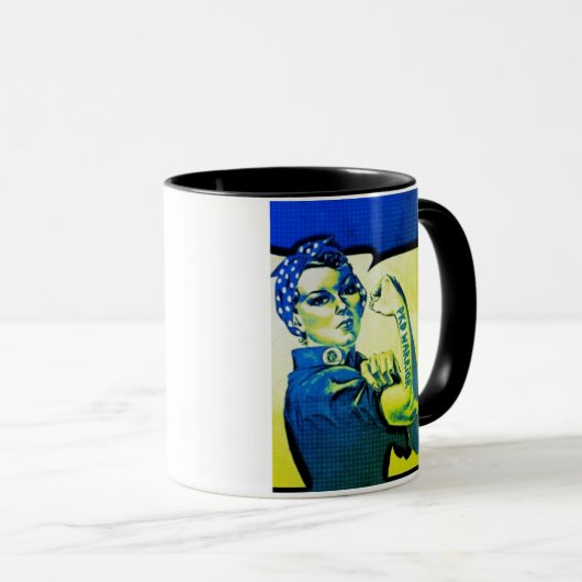 PKD KRIEGERS-FRAU - Bewusstseins-Retro Tasse (VorderseiteRechts)