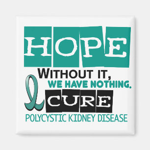 PKD Polycystic Nierenerkrankung HOFFNUNG 2 Magnet
