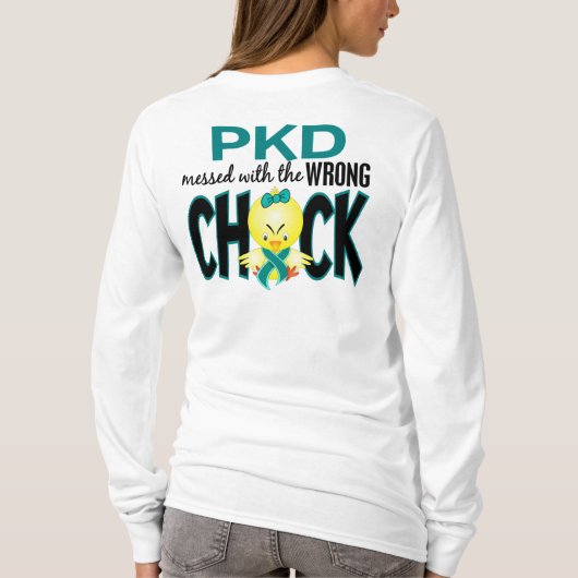 PKD verwirrt mit dem falschen Küken T-Shirt (Rückseite)
