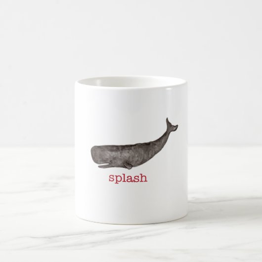 PKM Tassen-grauer Wal Kaffeetasse (Mittel)