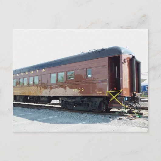 Pkw der Eisenbahn Straßburg, Postkarte (Vorderseite)