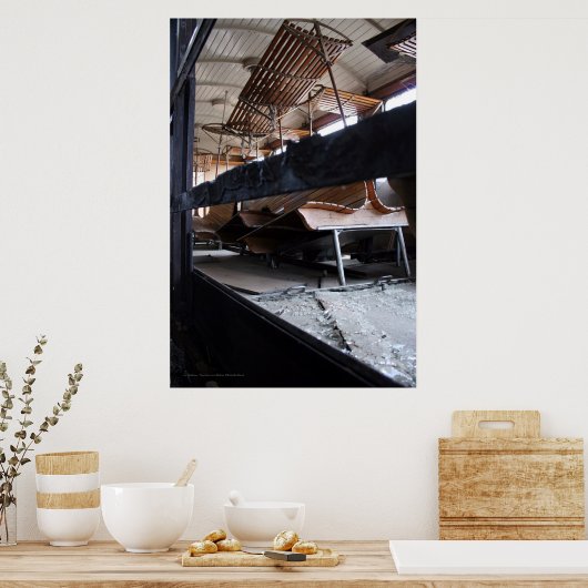 Pkw hölzerne Mauern das Poster von Le Mastrou (Küche)