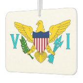 Pkw-Luftfreunde mit Fahne auf den Jungfrauen Autolufterfrischer (Links)