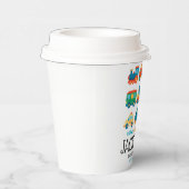 Pkw und Lkw-Verkehr Geburtstag Pappbecher (Rechts)