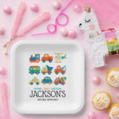 Pkw-Verkehr Pappteller (Party)