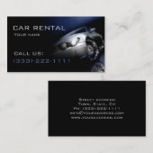 Pkw-Vermietung Perspektive Frontlampe Visitenkarte (Vorne/Hinten)