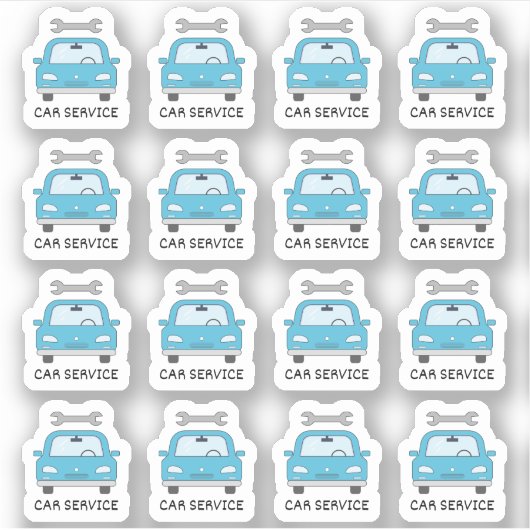 Pkw-Wartungs-Tracker-Erinnerung Aufkleber (Vorderseite)