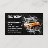 Pkw-Wasserspritze für moderne Automobile Visitenkarte (Rückseite)