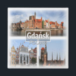 PL0022 Europa, Polen, Danzig Kühlschrank Magnet<br><div class="desc">Hier finden Sie das Andenken Ihres Urlaubs. Diese Kategorie enthält Kühlschrankmagnet von vielen Standorten in Europa. (PL0022 Europa, Polen, Danzig, Artus Court, St. Mary's Church, Main Town Hall, Cityscape, Kühlschrankmagnet). Erleben Sie Freunde und Verwandte mit den einzigartigen Souvenirs von Ihrer großartigen Reise. Probier uns! #LeoPepeDesign - Europapoland, Leopepedesign, Reise Foto...</div>