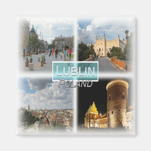 PL0025 Europa, Polen, Lublin, Kühlschrank Magnet