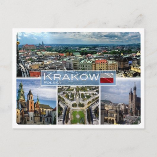 PL Polen - Krakau - Postkarte (Vorderseite)