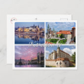 PL Polen Polska - Krakau - Postkarte (Vorne/Hinten)
