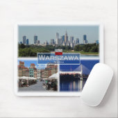 PL Polen Polska - Warschau - Warschau - Mousepad (Mit Mouse)