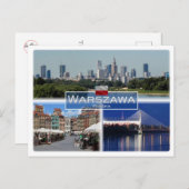 PL Polen - Warschau - Postkarte (Vorne/Hinten)