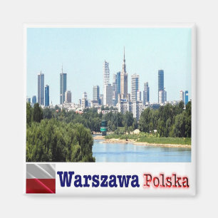 PL - Polen - Warschau - Skylin Magnet