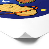 Pla-Nüsse Erdnuss Weltraumpuff Poster (Ecke)