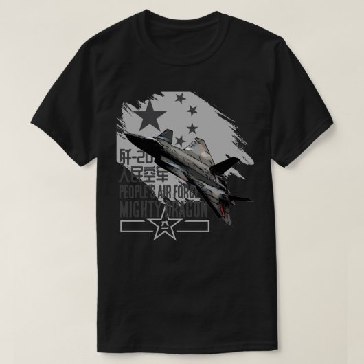 PLAAF Mighty Dragon Stealth T-Shirt (Design vorne)