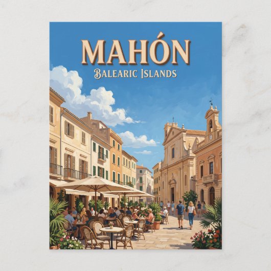 Plaça de la Constitució Spanien Postkarte (Vorderseite)