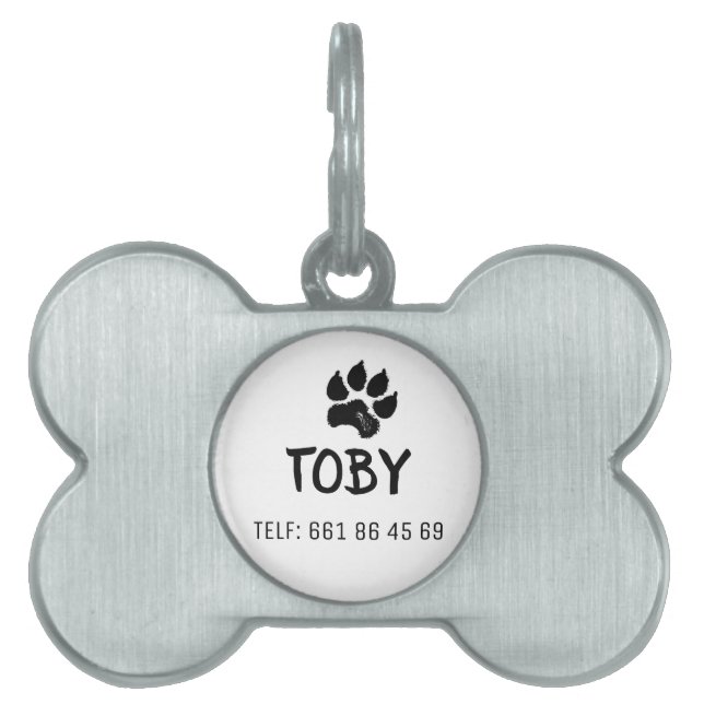 Placa para mascotas enmarcada tiermarke (Vorderseite)