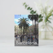 Plaça Reial, Barcelona Postkarte (Stehend Vorderseite)