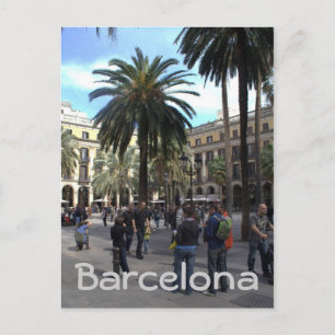 Plaça Reial, Barcelona Postkarte