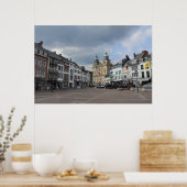 Place Albert 1er, Malmedy, Belgien Poster (Küche)