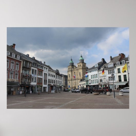 Place Albert 1er, Malmedy, Belgien Poster (Vorne)