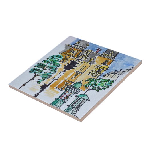 Place Alphonse Deville| Paris, Frankreich Fliese (Seite)