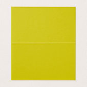 Place Card Floral Cross Christening Yellow (Innenseite Aufgefaltet)