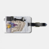 Place Charles de Gaulle Paris. Gepäckanhänger (Rückseite horizontal)